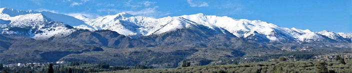 Schnee Berge Kreta