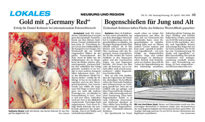 Zeitungsartikel Donaukurier
