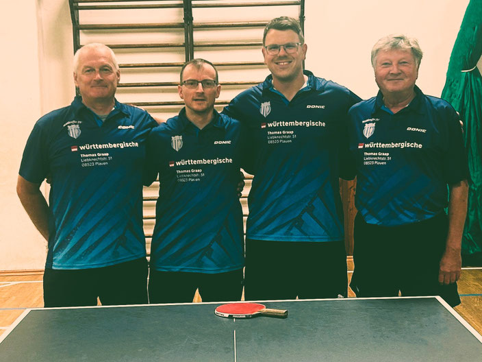 MSV 1  -  v.l.: Maik Fröhlich, Norman Schusser, Jan Kessel (C) & Herbert Streubel (Bild: jk)