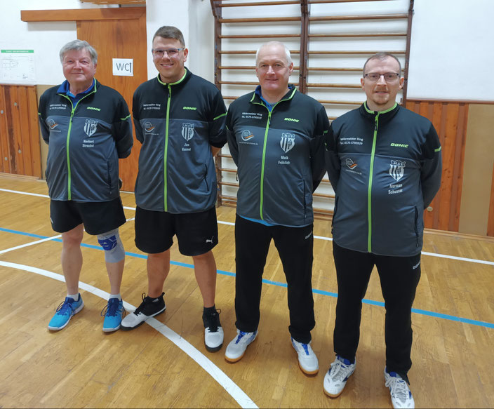 MSV 1  -  v.l.: Herbert Streubel, Jan Kessel (C), Maik Fröhlich & Norman Schusser (Bild: tg)