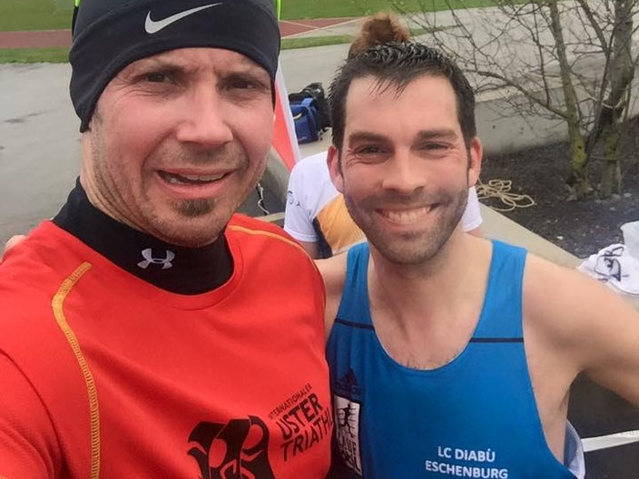 v.l.: Ruben Welsch (rechts) mit Trainingskollege Michael Link