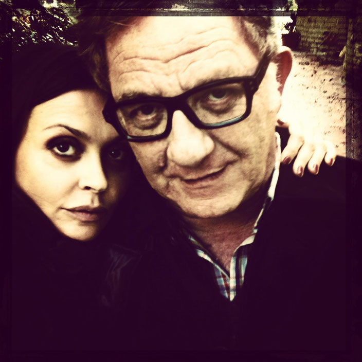 Elda con Antonello Fassari. Courtesy of Elda Alvigini