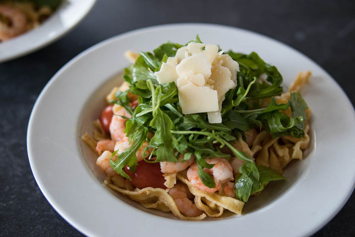 Rezept für frische Knoblauch Chili Pasta