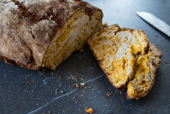 Leckeres Kürbisbrot mit Sauerteig