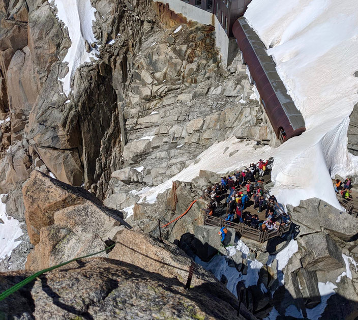 klettern, Mehrseillängen, Chamonix, Mont Blanc, Trad, Granit, Aiguille du Midi, Rébuffat, Bacquet-Rébuffat