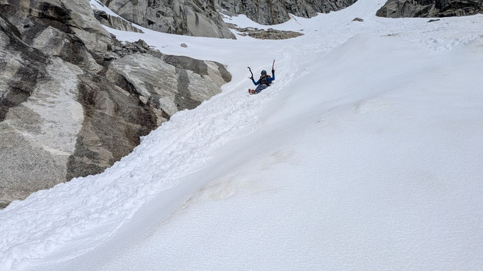 Hochtouren, Mont Blanc, Chamonix, Les Droites, Normalweg, Ostpfeiler, Couvercle, Mer de Glace Montenvers, Südwestcouloir