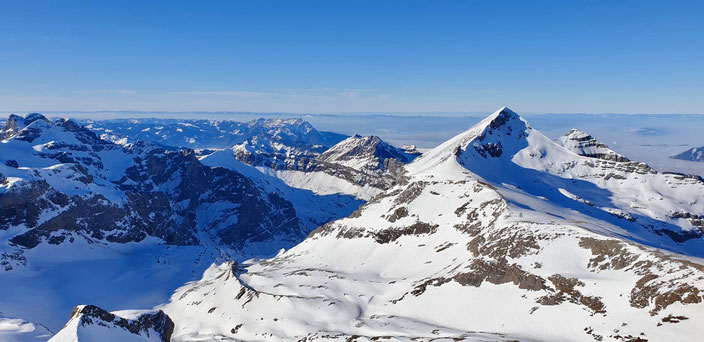 Skitour, Uri Rotstock, Schweiz, Uri, Isenthal, St. Jakob, Uri Rotstock, Brunnistock, Ruchstock, Lauberz, Gitschenhörelihütte, Altdorf, Bösenboden, Vorgipfel, Südostgrat