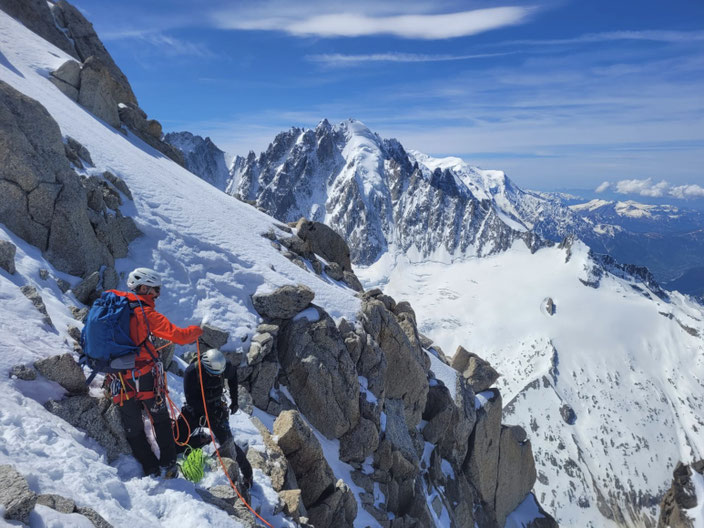 Chamonix, le Tour, Aiguille du Chardonnet, Goulotte Escarra, Escarra Gully, Nordwand, North face, REFUGE ALBERT 1ER