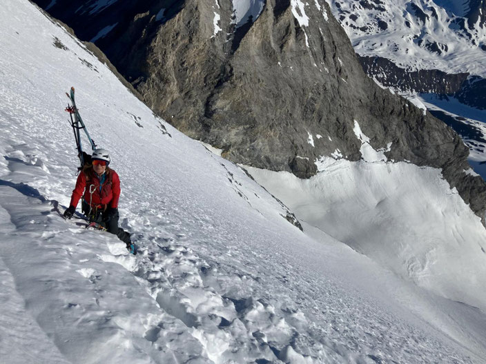 Grande Casse, la grande Casse, Zentrale Nordwand, Vanoise, Refuge du Col de la Vanoise