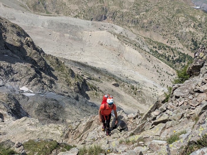 Grand Pic de la Meije, Traversée de la Meije, Téléphérique des Glaciers de la Meije (Gare de Peyrou d' Amont), Refuge du Promontoire, les Enfetchores, Mejie, Überschreitung Barre des écrin, écrinmassiv, La Grave