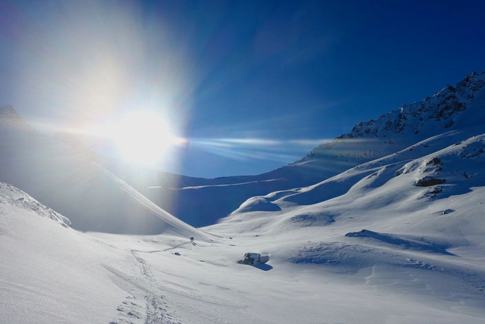 Skitour Piz d'Emmat Dadaint, Julierpass, Graubünden, Leg Grevalsalvas, öv, Bivio, Engadin, Piz da las Coluonnas