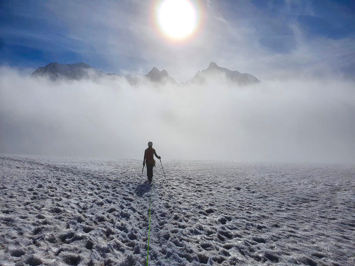 Hochtouren, Mont Blanc, Torinohütte, Rifugio Torino, Courmayeur, Chamonix, Dent du Géant, Géant Branché, Glacier du Géant, Petit Flambeau