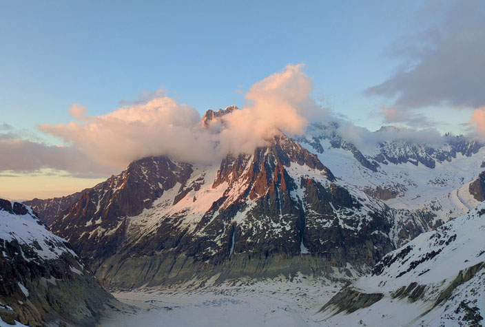 Skitour, Skihochtour, Chamonix, Brèche Puiseux, Vallée Blanche, Refuge du Requin