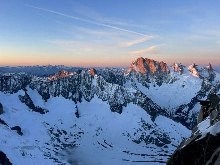 Hochtouren, Mont Blanc, Chamonix, Les Droites, Normalweg, Ostpfeiler, Couvercle, Mer de Glace Montenvers, Südwestcouloir