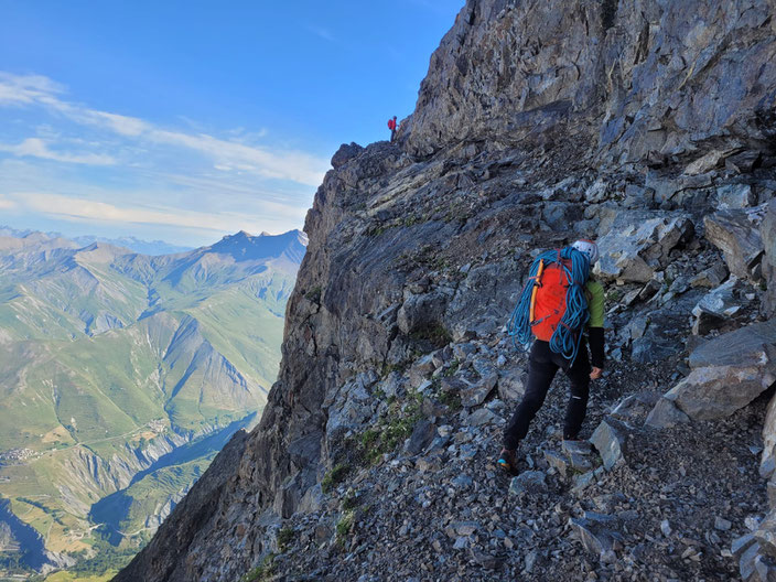 Grand Pic de la Meije, Traversée de la Meije, Téléphérique des Glaciers de la Meije (Gare de Peyrou d' Amont), Refuge du Promontoire, les Enfetchores, Mejie, Überschreitung Barre des écrin, écrinmassiv, La Grave