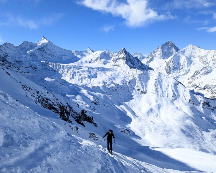 Bishorn, Skitour, Skihochtour, Tagestour, Zinal, Oneday, singlepush