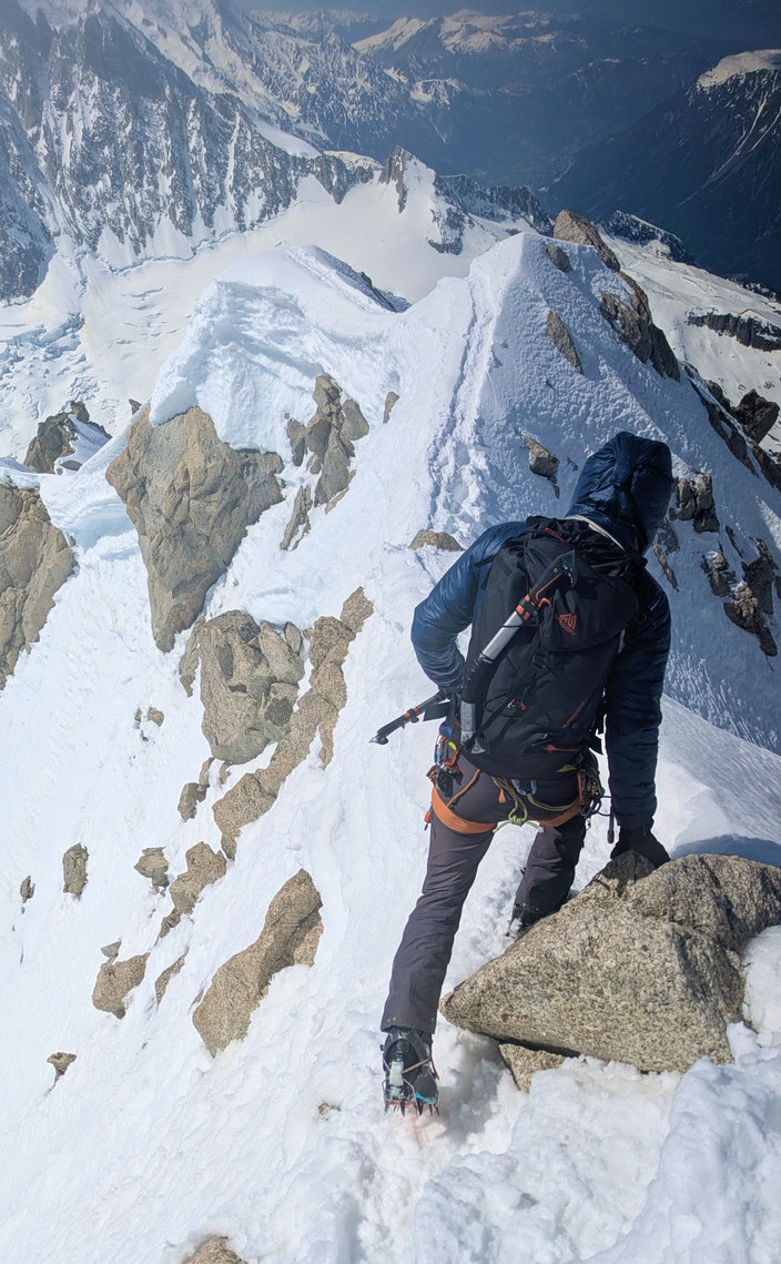 Chamonix, le Tour, Aiguille du Chardonnet, Goulotte Escarra, Escarra Gully, Nordwand, North face, REFUGE ALBERT 1ER