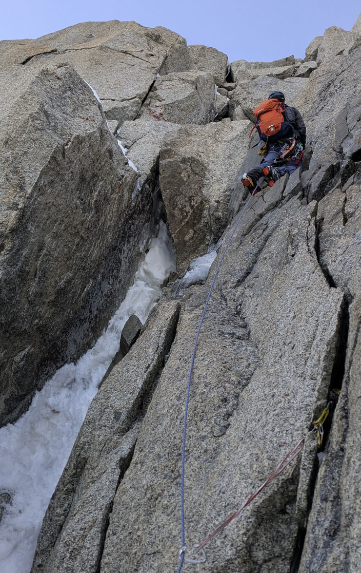 Hochtouren, Mont Blanc, Chamonix, Les Droites, Normalweg, Ostpfeiler, Couvercle, Mer de Glace Montenvers, Südwestcouloir