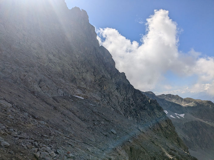  Granit klettern, Bergtour, Pointe des Cinéastes, Südgrat, Refuge du Glacier Blanc, Frankreich, Überschreitung, traverse, Gratklettern, Gratkletterei, Dauphiné, écrins, 