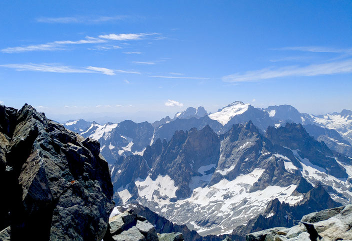 Grand Pic de la Meije, Traversée de la Meije, Téléphérique des Glaciers de la Meije (Gare de Peyrou d' Amont), Refuge du Promontoire, les Enfetchores, Mejie, Überschreitung Barre des écrin, écrinmassiv, La Grave