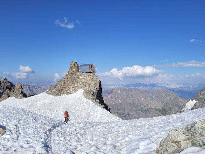 Grand Pic de la Meije, Traversée de la Meije, Téléphérique des Glaciers de la Meije (Gare de Peyrou d' Amont), Refuge du Promontoire, les Enfetchores, Mejie, Überschreitung Barre des écrin, écrinmassiv, La Grave