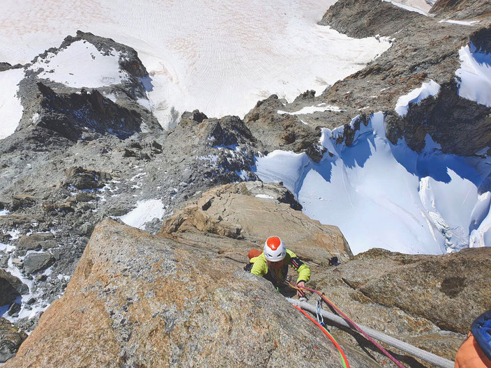 Hochtouren, Mont Blanc, Torinohütte, Rifugio Torino, Courmayeur, Chamonix, Dent du Géant, Géant Branché, Glacier du Géant, Petit Flambeau