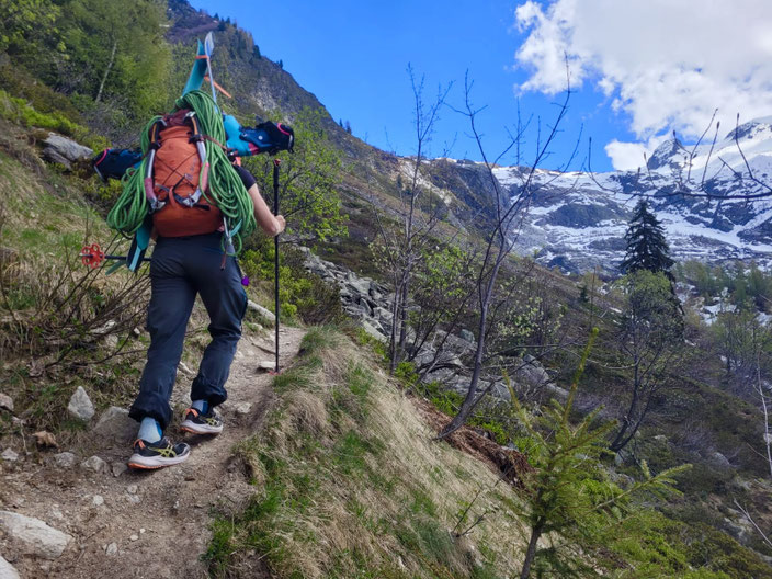 Chamonix, le Tour, Aiguille du Chardonnet, Goulotte Escarra, Escarra Gully, Nordwand, North face, REFUGE ALBERT 1ER