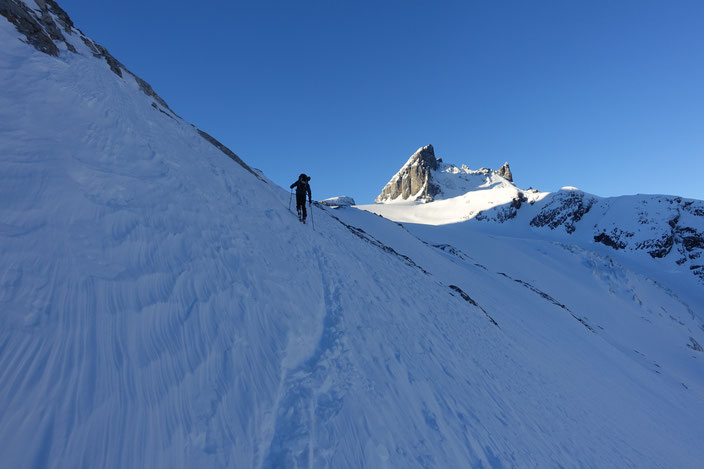 Skitour, Chli Spannort, Krönten, Kröntenhütte, Glatt Firn