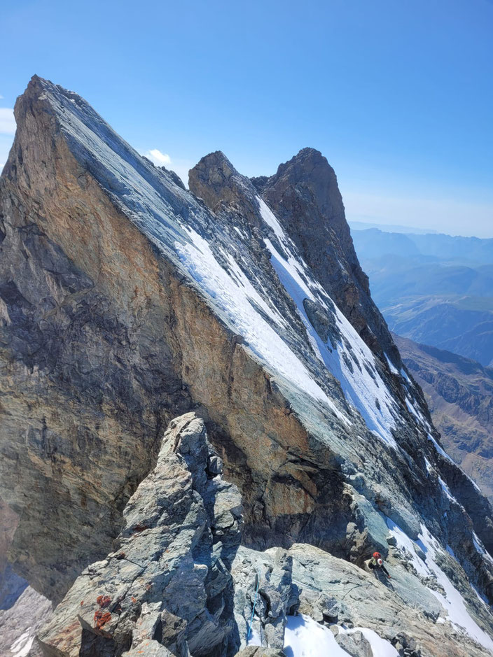 Grand Pic de la Meije, Traversée de la Meije, Téléphérique des Glaciers de la Meije (Gare de Peyrou d' Amont), Refuge du Promontoire, les Enfetchores, Mejie, Überschreitung Barre des écrin, écrinmassiv, La Grave