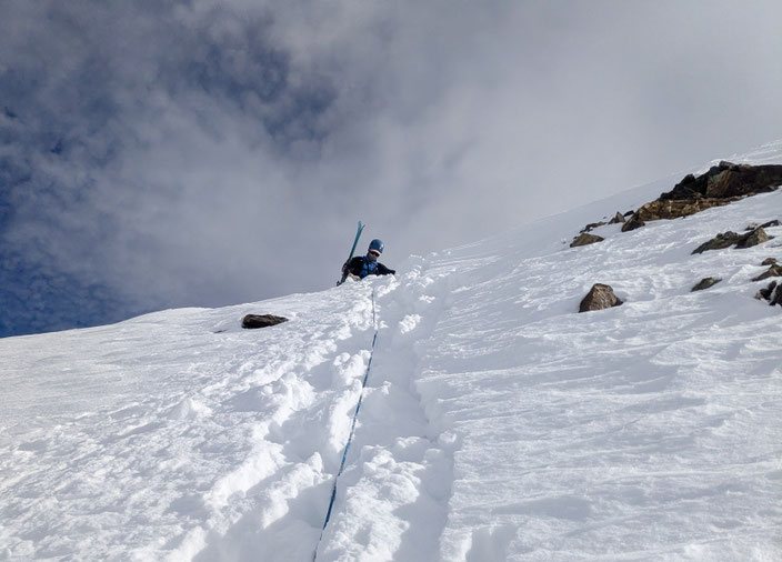 Aletschhorn, Haslerrippe, Biwak, Winterbiwak, Nordwand, North face