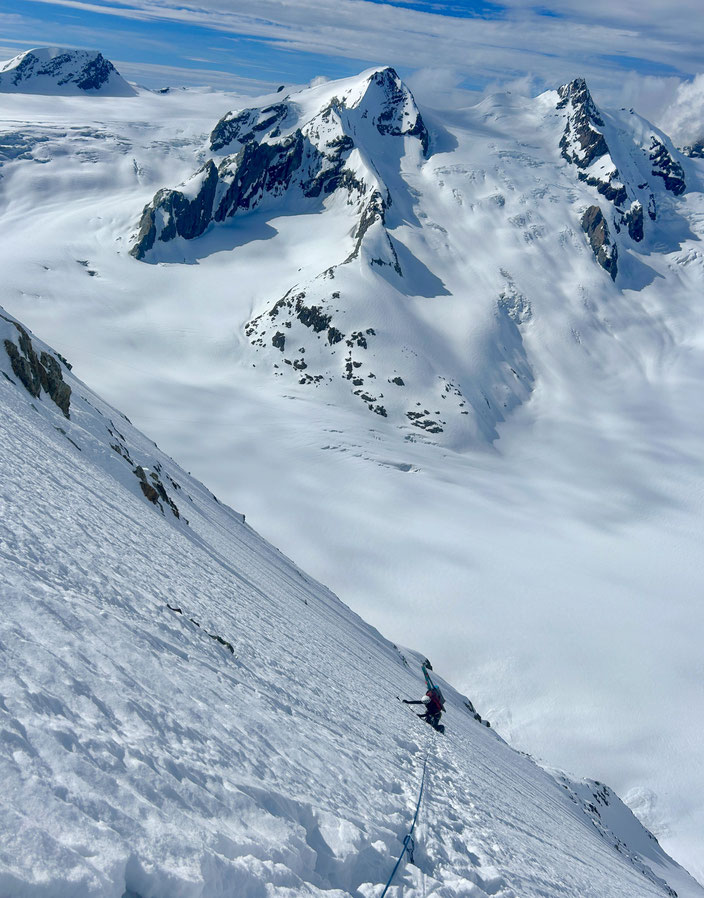 Aletschhorn, Haslerrippe, Biwak, Winterbiwak, Nordwand, North face