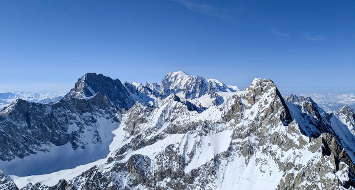 Mont Dolent, Arete du Gallet, Galletgrat, Ostgrat, La Fouly, Skimo, Skibersteigen, Skihochtour, Nordwand, Bivouac du Dolent