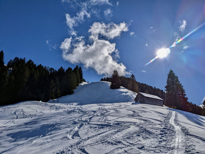Skitour, Roggenstock, kurze Skitour, ÖV, Oberiberg, Zentralschweiz, leichte Skitour