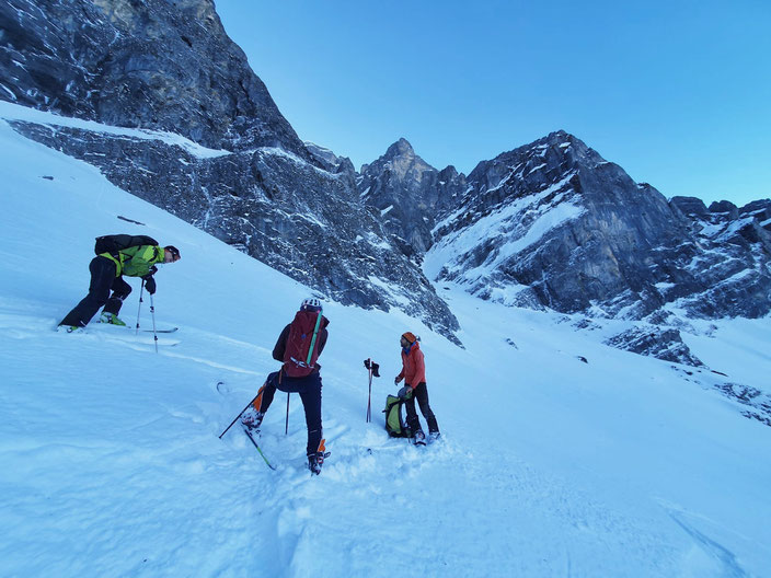 Skitour, Uri Rotstock, Schweiz, Uri, Isenthal, St. Jakob, Uri Rotstock, Brunnistock, Ruchstock, Lauberz, Gitschenhörelihütte, Altdorf, Bösenboden, Vorgipfel, Südostgrat