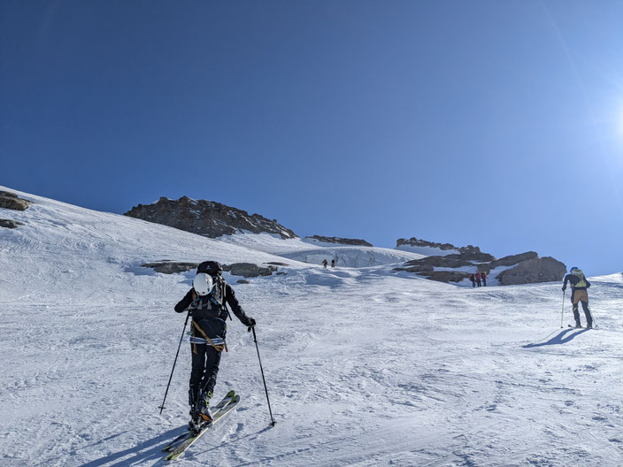 Skihochtour, Gran Paradiso, Aosta, Valle d'Aosta, Viertausender, Rifugio Vittorio Emanuele II Nuovo