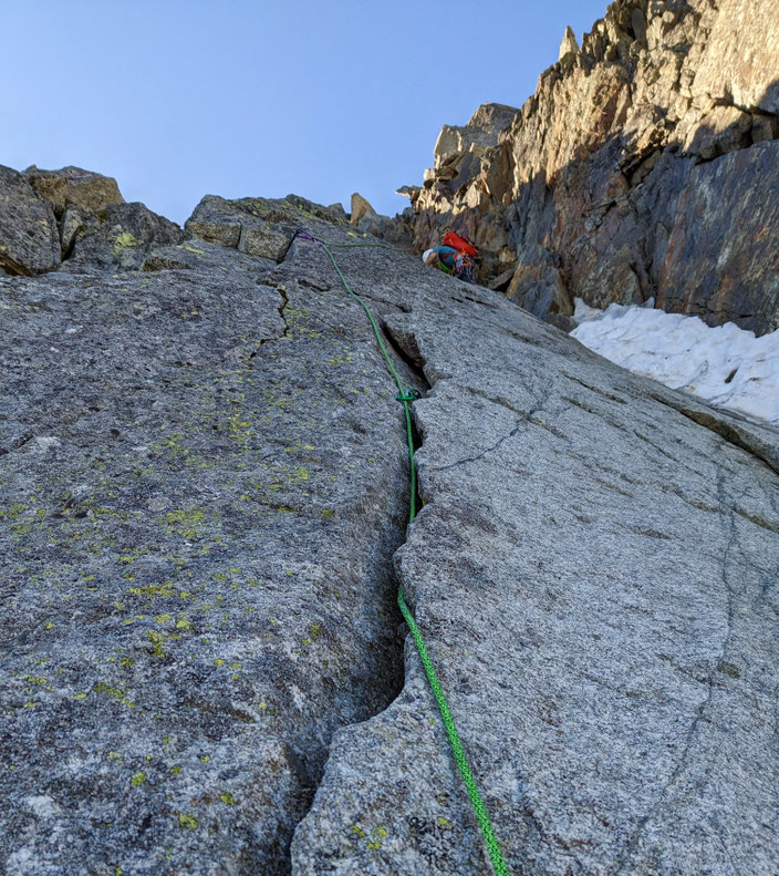 Frendopfeiler, Frendo spur, Chamonix, Aiguille du Midi, Nordwand, North face, Plan d l'aiguilles, Lac Bleu
