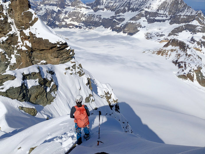 Skitour, Schweiz, Skihochtour, Schweiz, Wallis, Lötschental, Tschingelhorn, Tschingelhore, Tschingelhoren, Fafleralp, Blatten