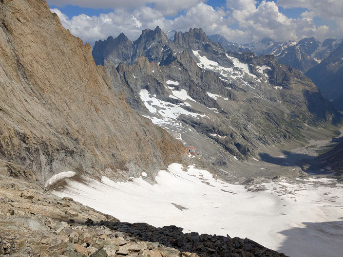 Grand Pic de la Meije, Traversée de la Meije, Téléphérique des Glaciers de la Meije (Gare de Peyrou d' Amont), Refuge du Promontoire, les Enfetchores, Mejie, Überschreitung Barre des écrin, écrinmassiv, La Grave