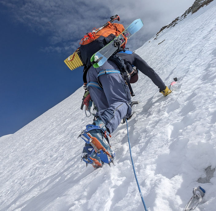 Aletschhorn, Haslerrippe, Biwak, Winterbiwak, Nordwand, North face