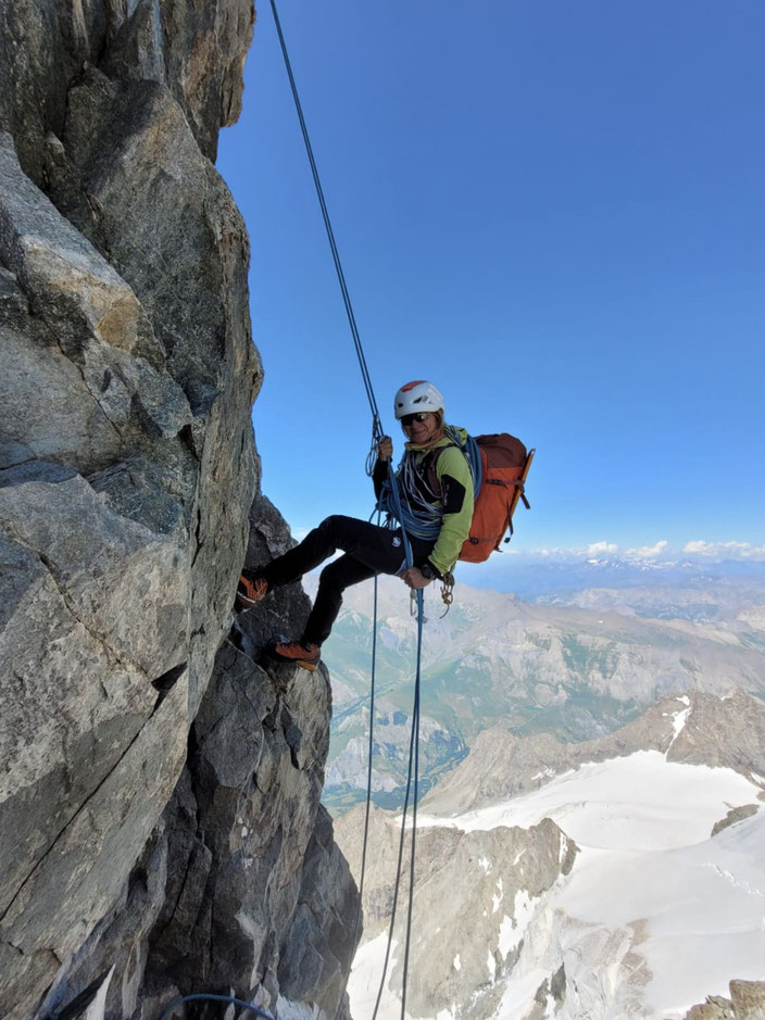 Grand Pic de la Meije, Traversée de la Meije, Téléphérique des Glaciers de la Meije (Gare de Peyrou d' Amont), Refuge du Promontoire, les Enfetchores, Mejie, Überschreitung Barre des écrin, écrinmassiv, La Grave