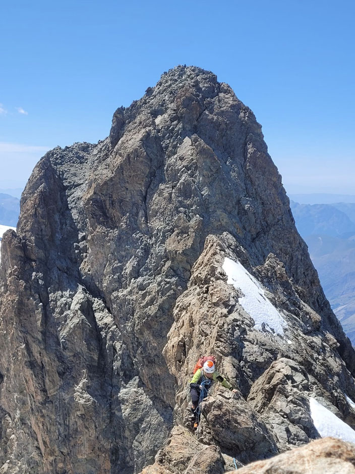 Grand Pic de la Meije, Traversée de la Meije, Téléphérique des Glaciers de la Meije (Gare de Peyrou d' Amont), Refuge du Promontoire, les Enfetchores, Mejie, Überschreitung Barre des écrin, écrinmassiv, La Grave