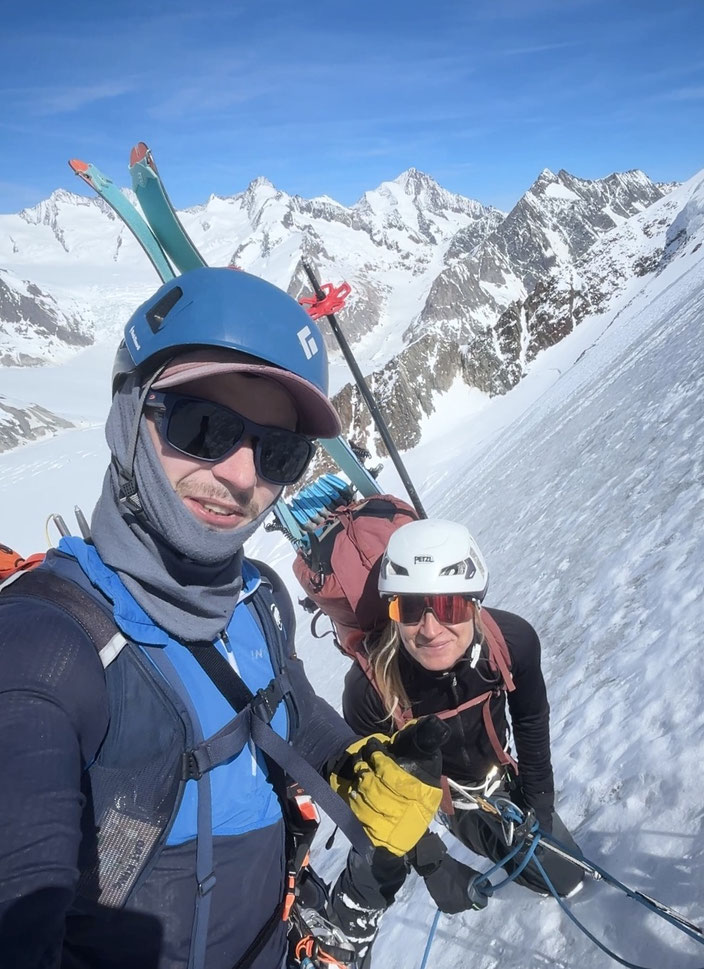 Aletschhorn, Haslerrippe, Biwak, Winterbiwak, Nordwand, North face