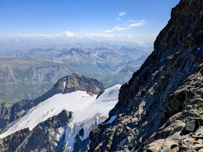 Grand Pic de la Meije, Traversée de la Meije, Téléphérique des Glaciers de la Meije (Gare de Peyrou d' Amont), Refuge du Promontoire, les Enfetchores, Mejie, Überschreitung Barre des écrin, écrinmassiv, La Grave