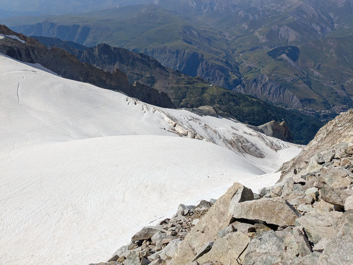 Grand Pic de la Meije, Traversée de la Meije, Téléphérique des Glaciers de la Meije (Gare de Peyrou d' Amont), Refuge du Promontoire, les Enfetchores, Mejie, Überschreitung Barre des écrin, écrinmassiv, La Grave