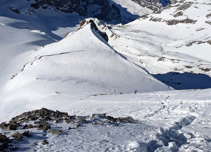 Skitour, Uri Rotstock, Schweiz, Uri, Isenthal, St. Jakob, Uri Rotstock, Brunnistock, Ruchstock, Lauberz, Gitschenhörelihütte, Altdorf, Bösenboden, Vorgipfel, Südostgrat