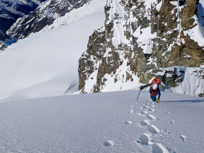 Skitour, Schweiz, Skihochtour, Schweiz, Wallis, Lötschental, Tschingelhorn, Tschingelhore, Tschingelhoren, Fafleralp, Blatten