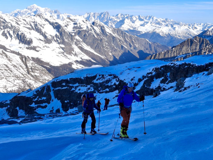 Skihochtour, Gran Paradiso, Aosta, Valle d'Aosta, Viertausender, Rifugio Vittorio Emanuele II Nuovo