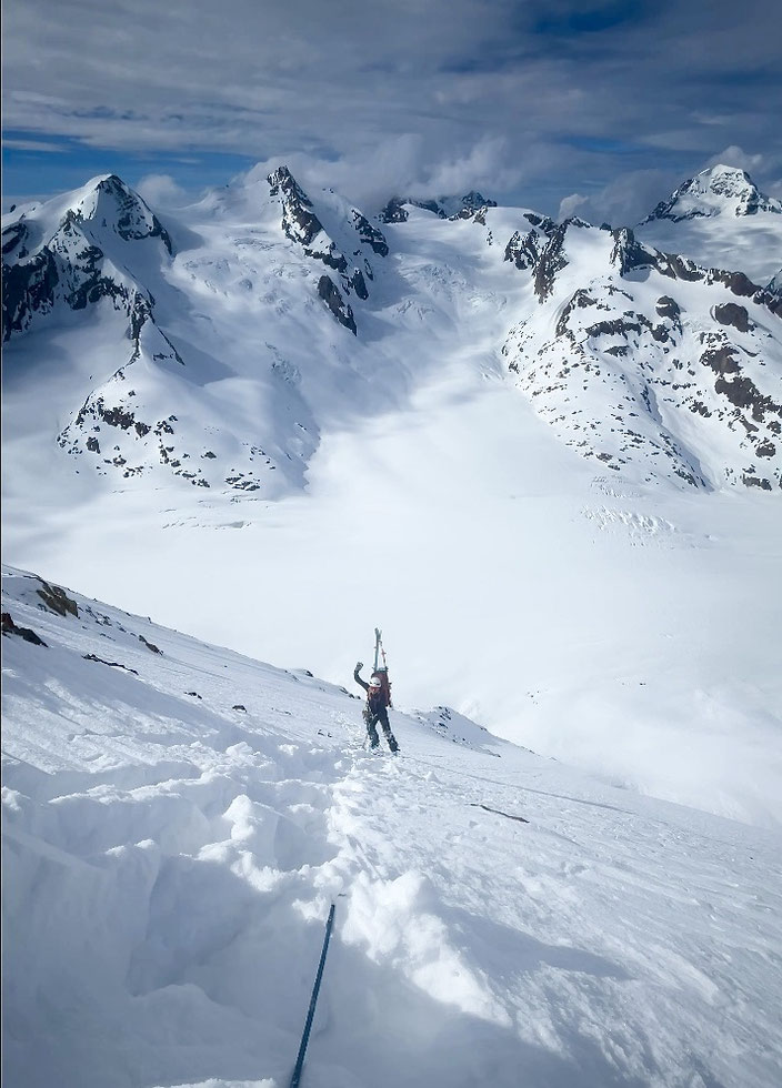 Aletschhorn, Haslerrippe, Biwak, Winterbiwak, Nordwand, North face