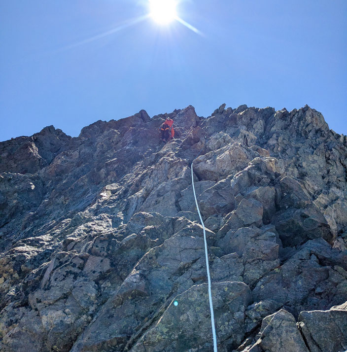 Grand Pic de la Meije, Traversée de la Meije, Téléphérique des Glaciers de la Meije (Gare de Peyrou d' Amont), Refuge du Promontoire, les Enfetchores, Mejie, Überschreitung Barre des écrin, écrinmassiv, La Grave