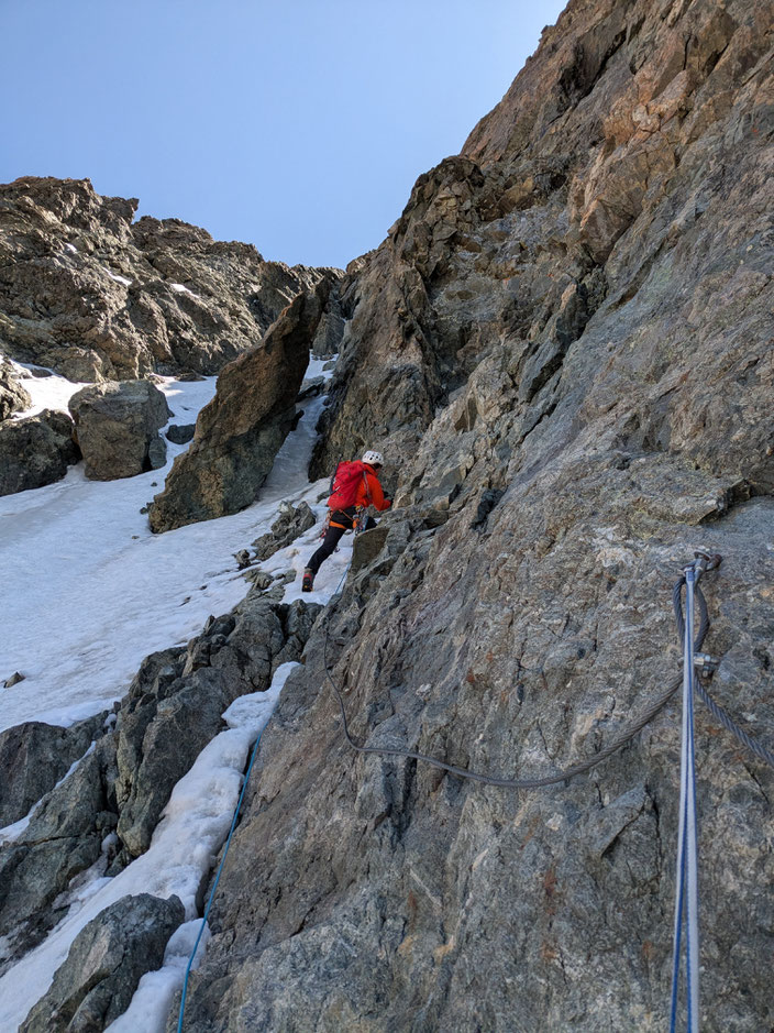 Grand Pic de la Meije, Traversée de la Meije, Téléphérique des Glaciers de la Meije (Gare de Peyrou d' Amont), Refuge du Promontoire, les Enfetchores, Mejie, Überschreitung Barre des écrin, écrinmassiv, La Grave